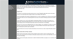 Desktop Screenshot of onlineauctionscams.org